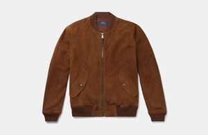 Chaqueta Bomber Marrón para Hombre con Puños Acanalados y Cierre de Cremallera, Estilo Urbano Moderno - Product Image 4