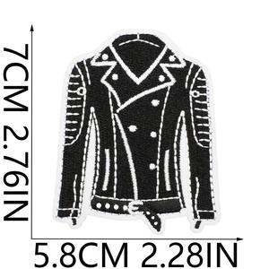 Wholesale Custom Embroidery Patch Script Letter Fabric <b>Badge</b> for Jackets Hats Bags Shirts Garments <b>Iron</b> <b>On</b> Sew <b>On</b> Factory Appliq - Product Image 1