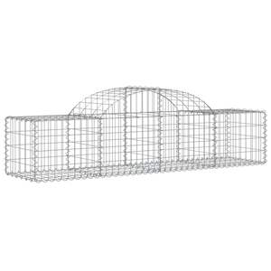 Panier gabion galvanisé argenté 78.7x19.7x15.7/23.6 po en treillis métallique de fer - Product Image 2