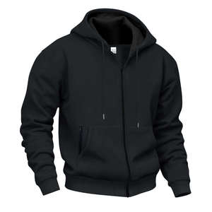 Sudadera con capucha personalizada con logotipo a precio de mayorista, de algodón y poliéster, de manga larga, con estampados únicos y MOQ bajo. - Product Image 4