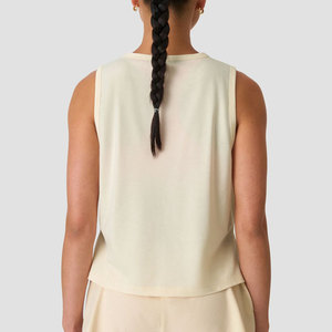<b>Loose</b> Fit Women's Lightweight Plus Size Breathable Jersey Quick Dry Summer Arrival Side Cut Longline <b>Tank</b> <b>Top</b> for Gym Wear - Product Image 2
