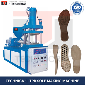 Máquina para Fabricar Suelas TPR TECHNOCRAT Modelo Technica 2, Alta Productividad, Motor Controlado por PLC, hasta 3000 Pares/Día - Product Image 2