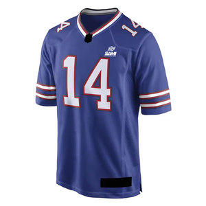 Nueva Llegada, Venta Especial, Jersey de Fútbol Americano Transpirable con Cuello en V, Diseño Personalizado con Logotipo Impreso al por Mayor, Manga Corta, 100% Poliéster - Product Image 1