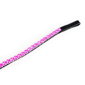 Bandeau en cuir de haute qualité avec cristaux Mega Bling pour chevaux, produits et accessoires équestres haut de gamme à bas prix - Product Image 6
