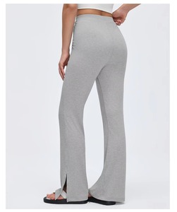 Pantalones de yoga de pierna ancha para mujer, diseño personalizado, de alta elasticidad, corte de bota, transpirables, leggings de gimnasio al por mayor - Product Image 4