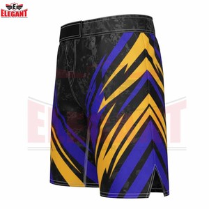 Pantalones Cortos de Artes Marciales Personalizados de Poliéster 100% Impresos con Tela de Secado Rápido que Absorbe la Humedad, Nuevo y Moderno, Bajo MOQ, Buen Proveedor - Product Image 3