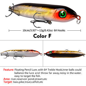 Leurre flottant de pêche de Style Dragon, plusieurs couleurs, son de hochet plus fort, <span class=keywords><strong>Super</strong></span> effrayant, pour la pêche au chat - Product Image 4