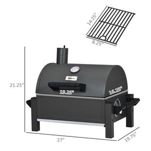Lussuoso Barbecue Kamado in Ceramica Portatile con Altezza Regolabile per Giardini, Alimentato a Carbonella - Product Image 3