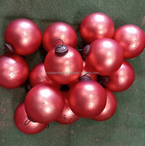 Antigüedades reales Adornos navideños Colgantes Bolas de árboles Decoración navideña colorida Adorno Bola de cristal - Product Image 4