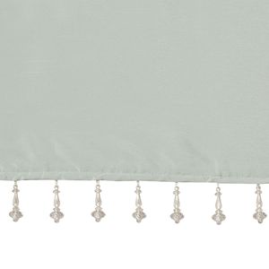 Valigetta leggera in finto seta acqua polverosa con perline 50x26 "tende e mantovane color acqua - Product Image 2