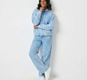 Women Oversize Washed Sweat <b>Hoodie</b> Set Loose Fit Full Length Joggers Sweatpants Set Ladies 100% Cotton Winter Wear Tracksuit - Product Image 4
