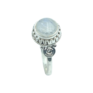 Natural Moonstone Gemstone <b>Ring</b> 925 Sterling <b>Silver</b> Handmade <b>Statement</b> Vintage Boho <b>Statement</b> <b>Ring</b> for Women Gemstone Jewelry - Product Image 1