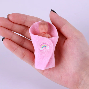 Babeside Aurora 3 "Pequeño Mini Cuerpo Completo Silicona Suave Dormir <span class=keywords><strong>Reborn</strong></span> Baby Girl Dolls Juguete para Niños - Product Image 3