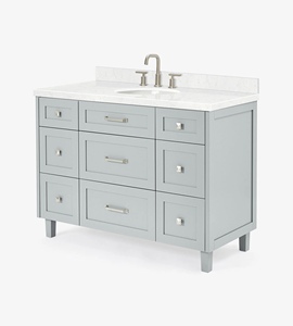 Gabinete de Baño OEM Benjamin de 48 Pulgadas con Lavabo Individual, Solo Gabinete, 4 Opciones de Acabado, Directo de Fábrica en Vietnam - Product Image 2