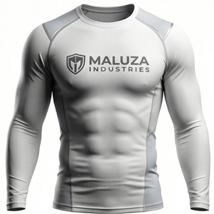 Camiseta de Compresión Titan Shield de Manga Larga para Hombre, para Gimnasio, Entrenamiento, Rendimiento Táctico, Transpirable, de Secado Rápido, Ecológica, MALUZA - Product Image 1