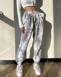 Pantalones Deportivos de Moda Ecológicos con Estampado Tie-Dye Personalizables para Mujer, Ropa Urbana Cómoda con Cintura Ajustable con Cordón - Product Image 6