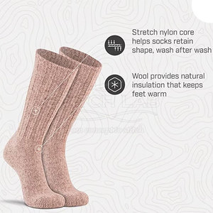 2026 Best Quality Custom Colored 100% Cotton Breathable Casual <b>Socks</b> for Men's Winter Use - Product Image 4