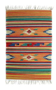 Tapis/chemin de table moderne en coton fait main, réversible, à motifs floraux, en peluche, lavable en machine pour la maison, usage commercial, la prière et les voyages - Product Image 3