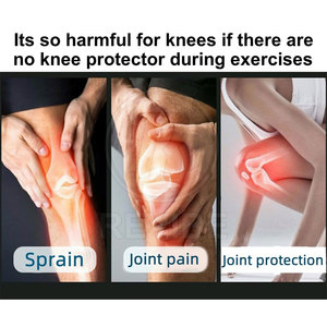 Reliable Premium Support Breathable Elastic <b>Knee</b> Sleeves for Active Sports and Gym Sessions-Unisex - Product Image 3