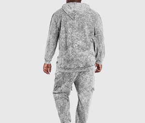 High Quality Customizable Breathable Eco-Friendly Polyester/Cotton Men's Printed Casual Acid Wash Fleece <b>Tracksuits</b> Private - Product Image 2