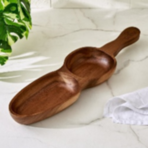 Bandeja de Servir de Madera Premium con Asa Hecha a Mano |   Tabla de Madera para Servir Aperitivos y Salsas, para el Hogar, Hoteles y Restaurantes - Product Image 3
