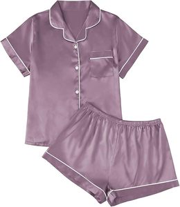 Pijama de Mujer para Verano, Otoño e Invierno, Camisón hasta la Rodilla, Manga Corta, Diseño de Dibujos Animados, Talla 3XL, 100% Poliéster Tejido - Product Image 5