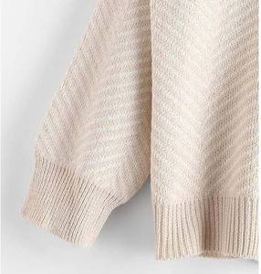 Suéter de Punto Waffle con Cuello Redondo, Texturizado y Transpirable para Mujer, Camiseta de Otoño para Usar en Capas, Suave al Tacto, Informal - Product Image 3