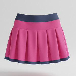 Tenue de cheerleading personnalisée pour femmes, en polyester à séchage rapide, comprenant un haut dos nageur sans manches et une jupe trapèze, pour l'école - Product Image 3