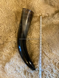 Cuerno de buey hecho a mano Ale Horn Durable Viking Barware para restaurantes, tabernas y coleccionistas - Product Image 2