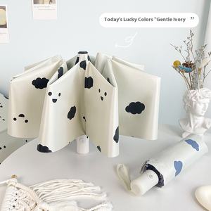 Parapluie de protection solaire UV entièrement automatique pour femme, en forme de cœur, style girly, frais et délicat, idéal pour les voyages et les jours de pluie/soleil - Product Image 3