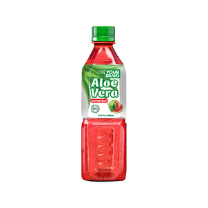 Jugo de Aloe Vera de 500 ml de su marca con sabor a sandía, precio de fábrica, OEM/ODM, etiqueta privada, fabricante de Vietnam - Product Image 1