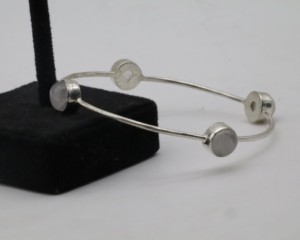 Zircon Cuff <b>Bangles</b> with German <b>Silver</b>, Adjustable Open Cuff <b>Bracelet</b>, Sparkling Zircon Stone <b>Bangle</b> Jewelry for Women - Product Image 4