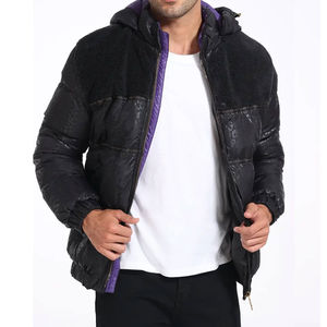 New Arrive Unique Design High Quality Custom Coated Stand Collar Quilted <b>Puffer</b> <b>Jacket</b> Men Low Cost <b>Cheap</b> Price - Product Image 6