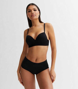 Ensemble de lingerie rouge 2 pièces pour femme, soutien-gorge en jersey sans couture avec coussinets intégrés et culotte, maintien léger, lavable en machine - Product Image 2