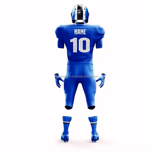 Uniformes de football américain pour adultes de haute qualité Conception personnalisée Respirant Plus Size Summer Training Wear Ensemble à manches courtes-Vente en gros - Product Image 2