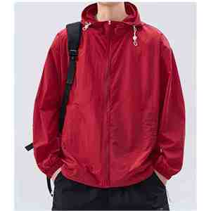 Fashionable Sporty <b>Thin</b> Men Windbreaker <b>Jacket</b> Formal Autumn <b>Waterproof</b> Hooded Stand Collar Outwear Breathable Windproof Design - Product Image 4