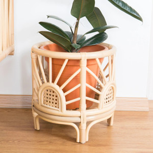 Outdoor Decor Garden Decorations Modern Style Rattan <b>Plant</b> <b>Basket</b> rainbow - Product Image 2