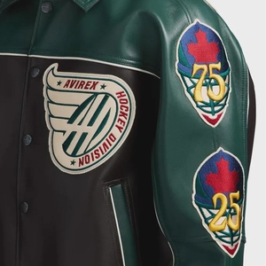 แจ็คเก็ตบอมเบอร์หนังวินเทจ Avirex Canadian Division สำหรับผู้ชาย |   เสื้อโค้ตนักบิน A.C.D รุ่น High-Volume สไตล์วินเทจ - Product Image 6