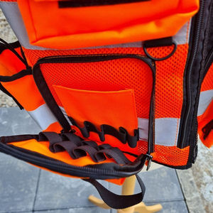 Security Hi Vis <b>Safety</b> Vest Reflective 100% Polyester Unisex Black Guard Uniform for Medical Workwear and Tactical Use - Product Image 6