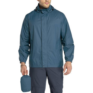 Men's Lightweight Waterproof Rain <b>Jacket</b> with Hood Breathable Windproof Rain Shell Coat for Outdoor Sports Golf <b>Cycling</b> - Product Image 1