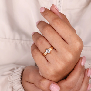 Anillo Solitario con Corte Losango, Anillo de Diamante Cultivado en Laboratorio de 1.50 Quilates, Anillo de Compromiso, Anillo de Boda, Joyería, Anillo de 14k, Vermeil Eternity - Product Image 2