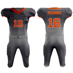 2206 Vente en gros Maillot de football américain personnalisé par sublimation pour jeunes, uniforme d'entraînement universitaire surdimensionné unisexe avec nom d'équipe - Product Image 6