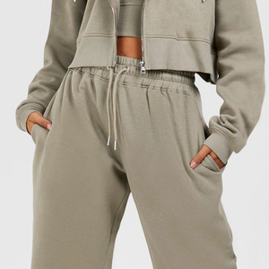 Hoodies courts surdimensionnés pour femmes, vente en gros, sur mesure, à manches longues, pour adultes et jeunes filles - Product Image 5