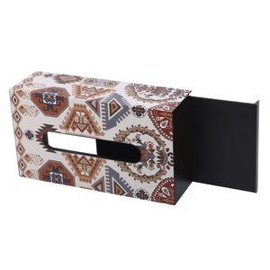 Portapañuelos de Madera Ecológico de Diseño Moderno y Tamaño Personalizado, Acabado Marrón, Organizador de Mesa Hecho a Mano para Hoteles - Product Image 3