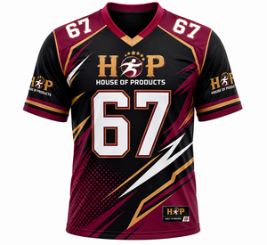 Professional Custom Men's American Football <b>Fan</b> Jersey Sublimated V-Neck Performance Sports Shirt Moisture Wicking Lightweight - Product Image 1