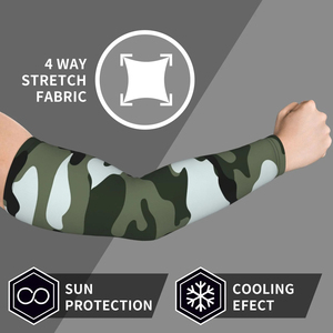 Camouflage UV Sun Protection Arm Sleeves Camo Skin Gardening Sleeves with Thumb Hole <b>Farm</b> Cooling Arm Sleeves - Product Image 6