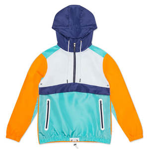 Chaquetas cortavientos ligeras personalizadas con logo para hombre, de tela cortavientos, estilo vintage, al por mayor - Product Image 3