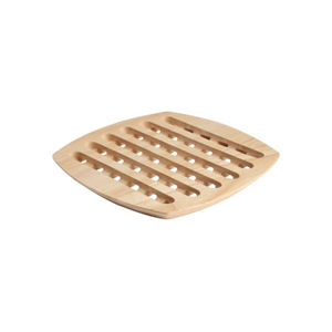 Sous-plat rond artisanal en bois d'olivier massif, support de protection thermique pour cuisine, protection de table naturelle unique - Product Image 3