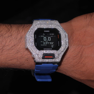 Montre Homme de Luxe Starspire Jewels à Mouvement Automatique Quartz ETA, Moissanite VVS, Style Business Hip Hop, Métal Givré et Bracelet Caoutchouc - Product Image 6