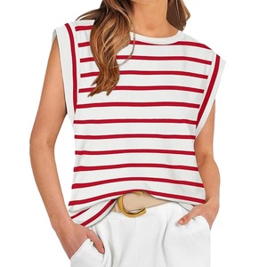 Camiseta sin mangas para mujer, de algodón, color liso, cómoda, informal, suave, transpirable, ligera, para verano. - Product Image 3